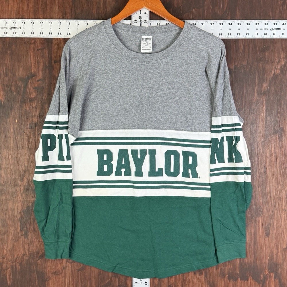 Baylor Bear Victoria's Secret‎ 5th and Ocean Love Pink Long Sleeve Shirt Women S